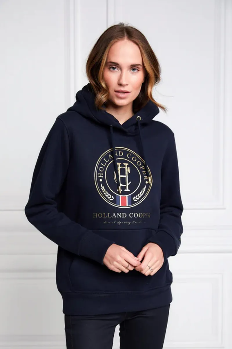 Holland Cooper Heritage Hoodie Ladies in Ink Navy